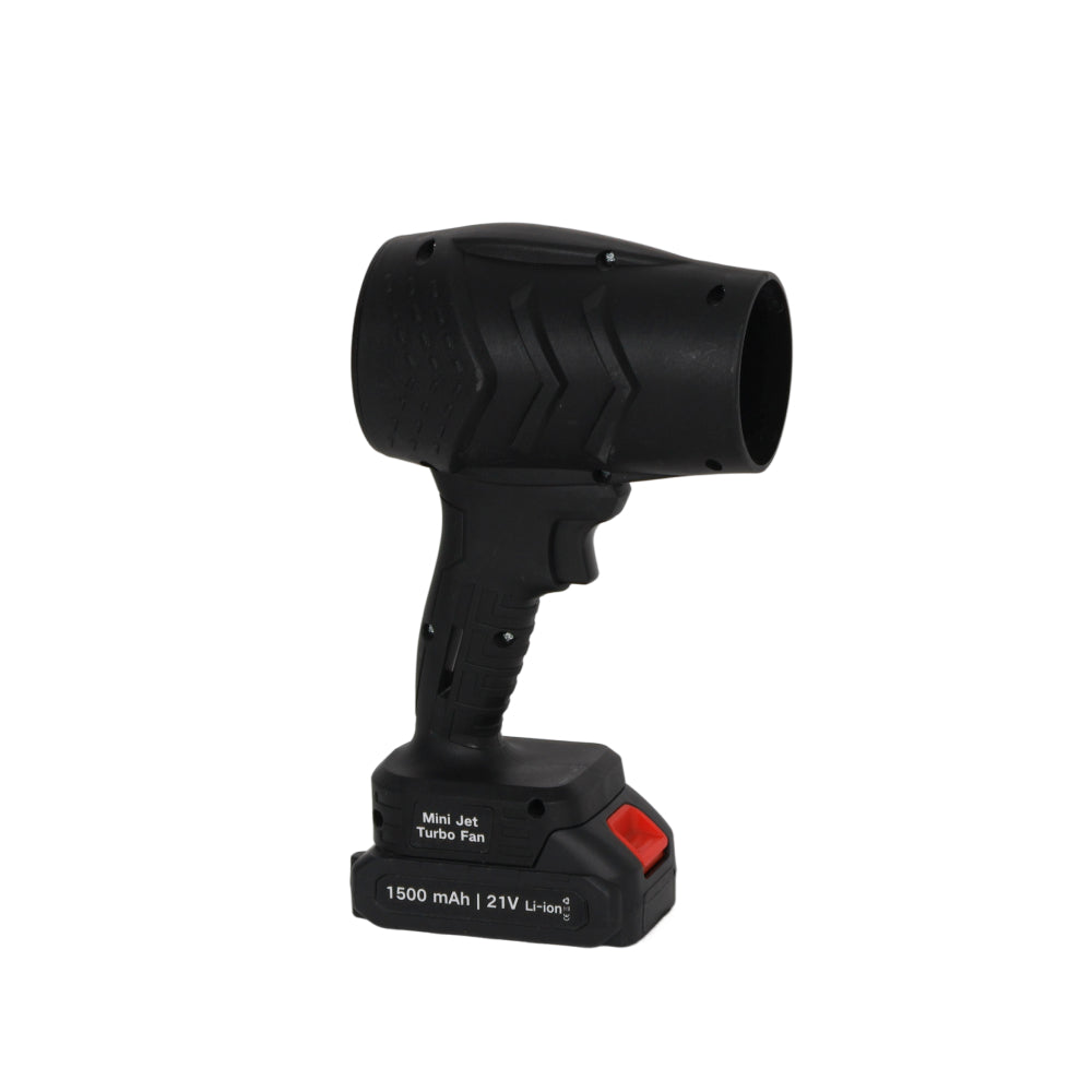 Turbo soplador-limpiador de camping. Negro
