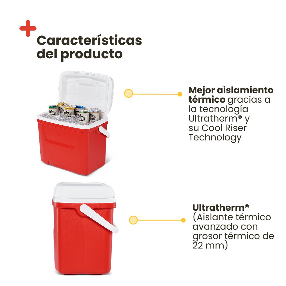 NEVERA PORTÁTIL IGLOO LAGUNA 28 ROJA