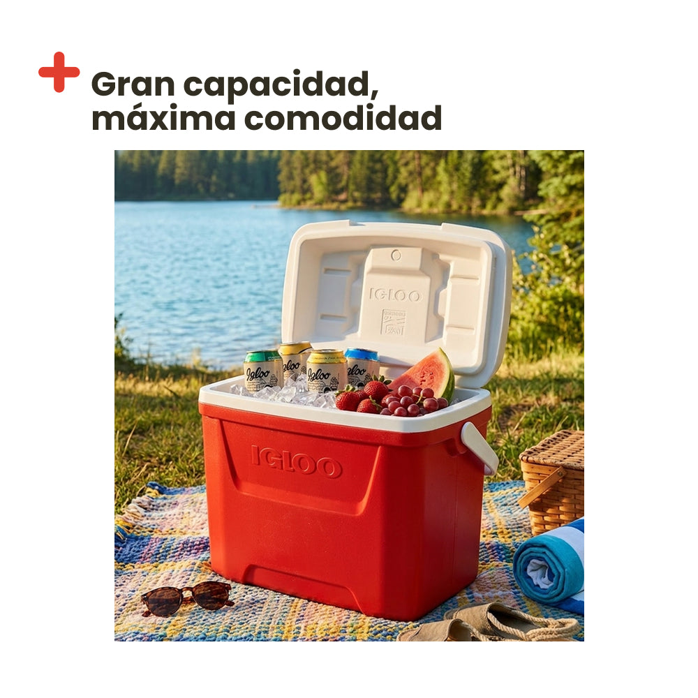NEVERA PORTÁTIL IGLOO LAGUNA 28 ROJA