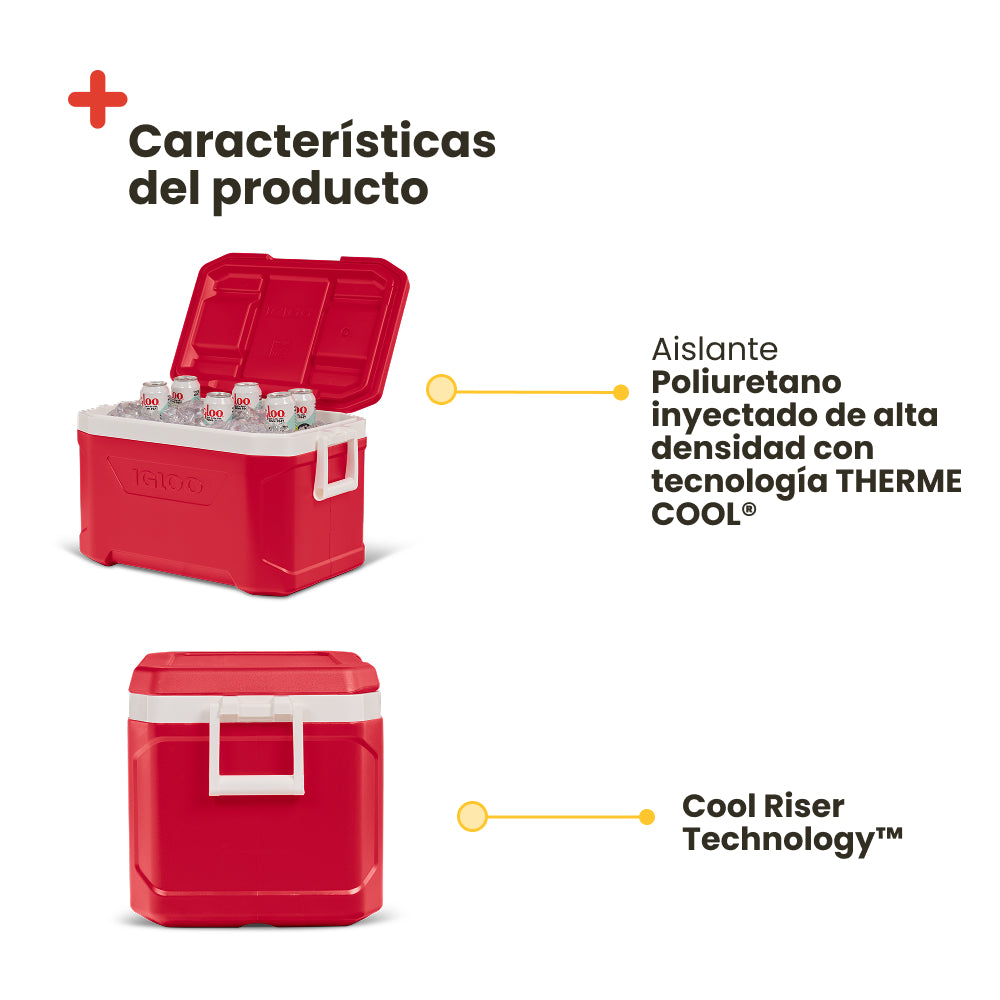 Nevera portátil Igloo Profile 50 Roja