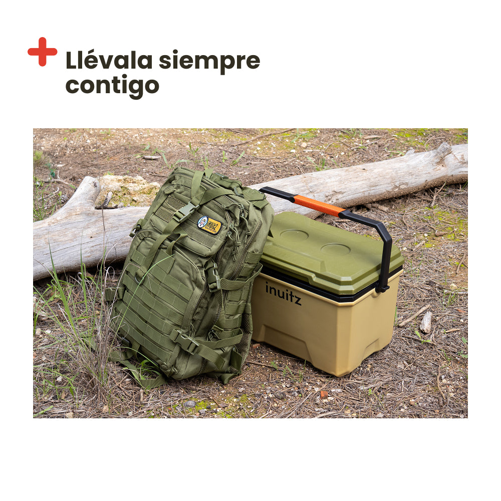 Mochila táctica estilo militar verde. 56L