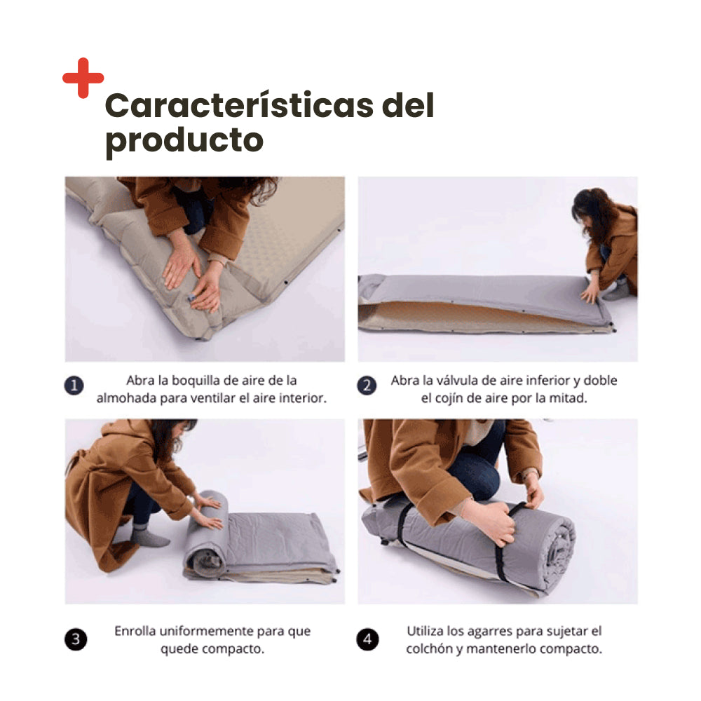 Colchoneta auto-inflable doble