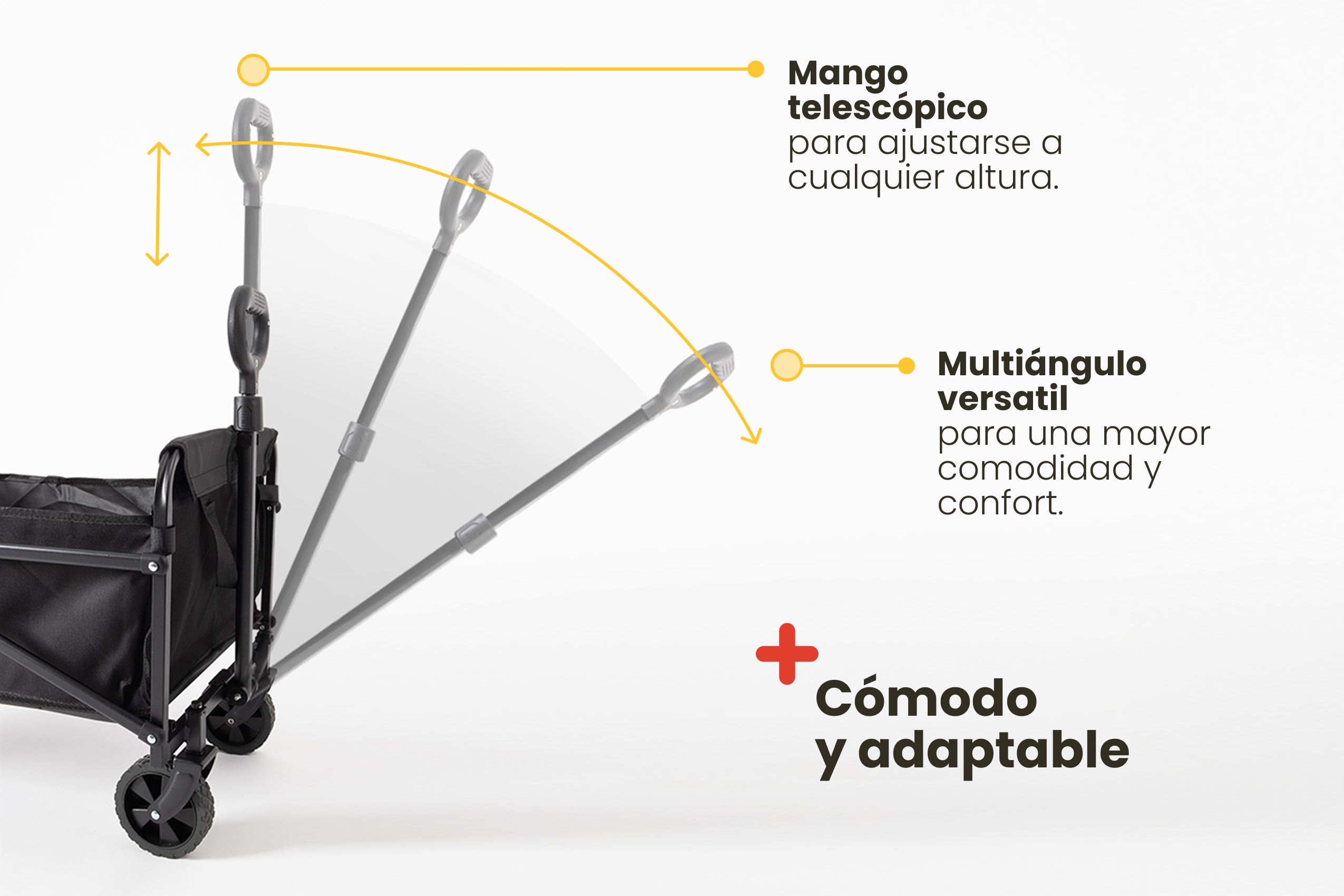 Carrito plegable de transporte 60L