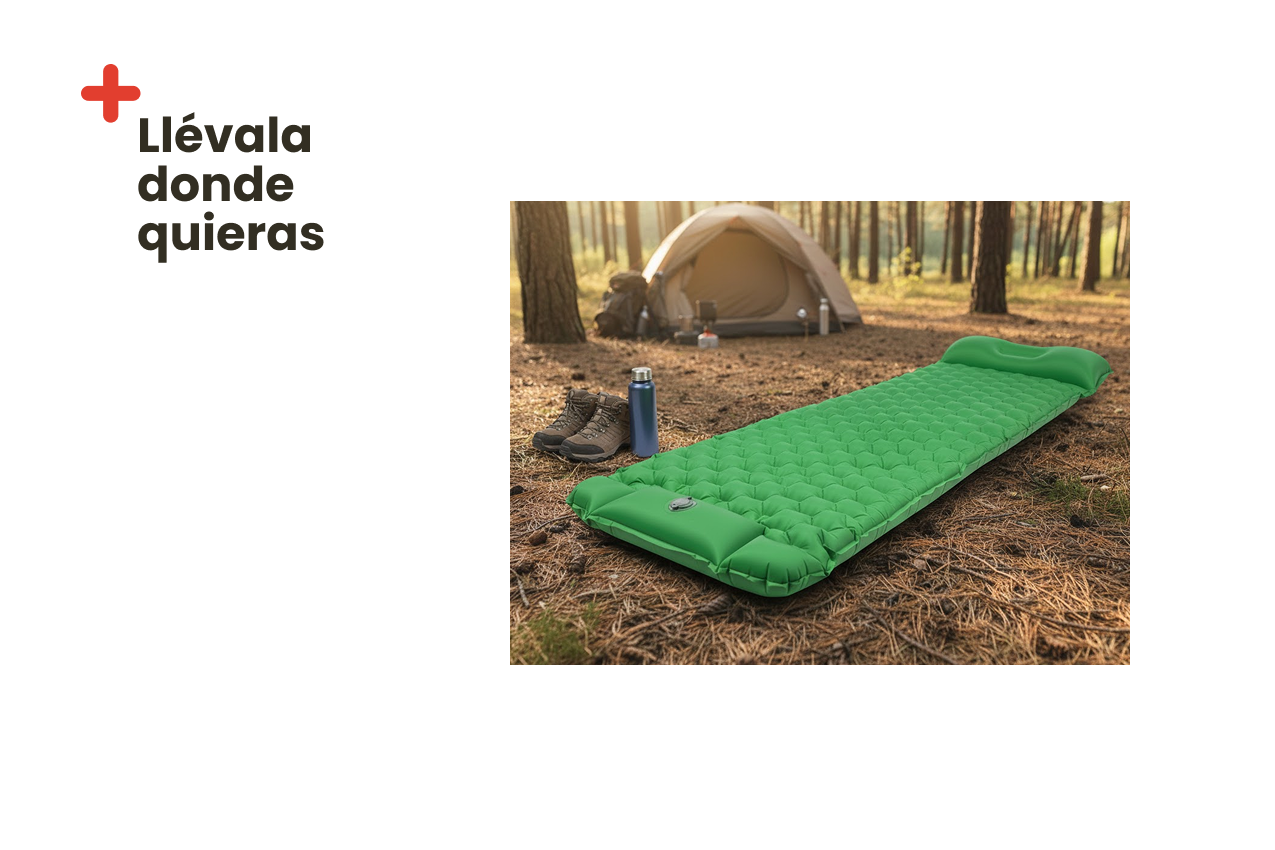 Colchón individual autoinflable