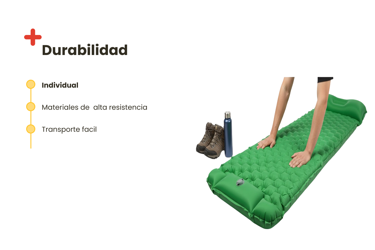 Colchón individual autoinflable