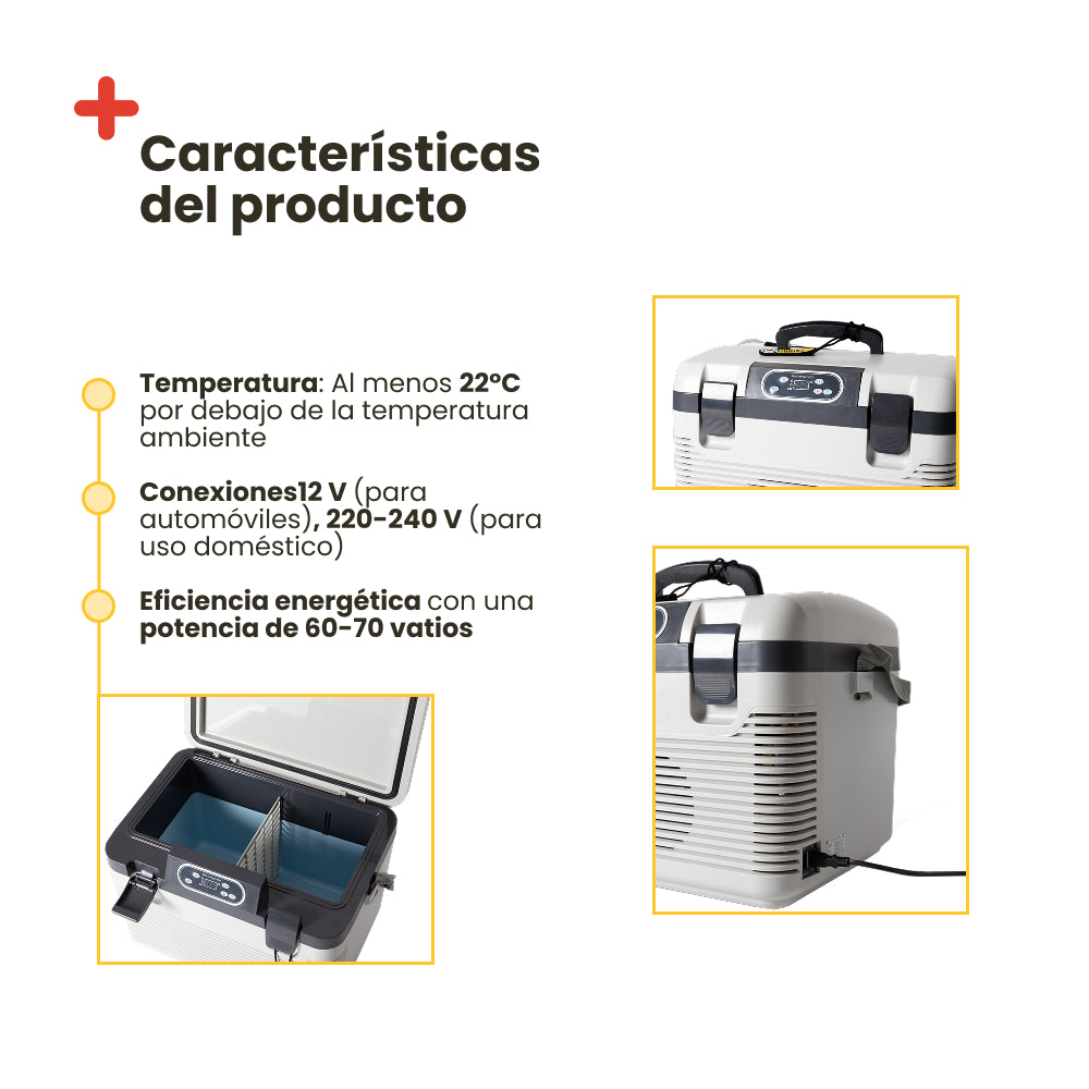 Nevera Portátil Inuitz Termoelectrica 19 litros 12/220V