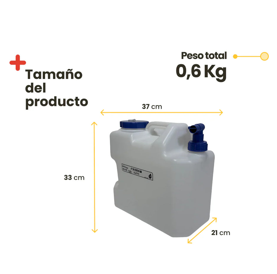 Depósito de Agua Portátil 18L Inuitz (Blanco)