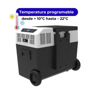 nevera/congelador electrica 40L temperatura