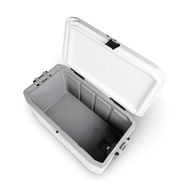nevera portatil igloo marine 100 lateral abierto