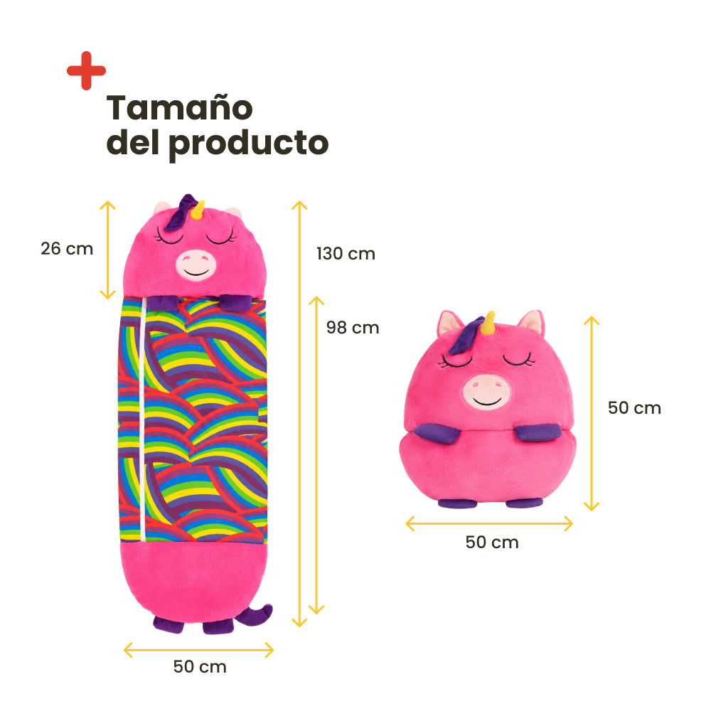 Saco de Dormir Infantil de Algodón 130x50 – Ligero, Cómodo y Seguro (Unicornio)