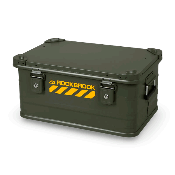 caja almacenamiento verde 50L 