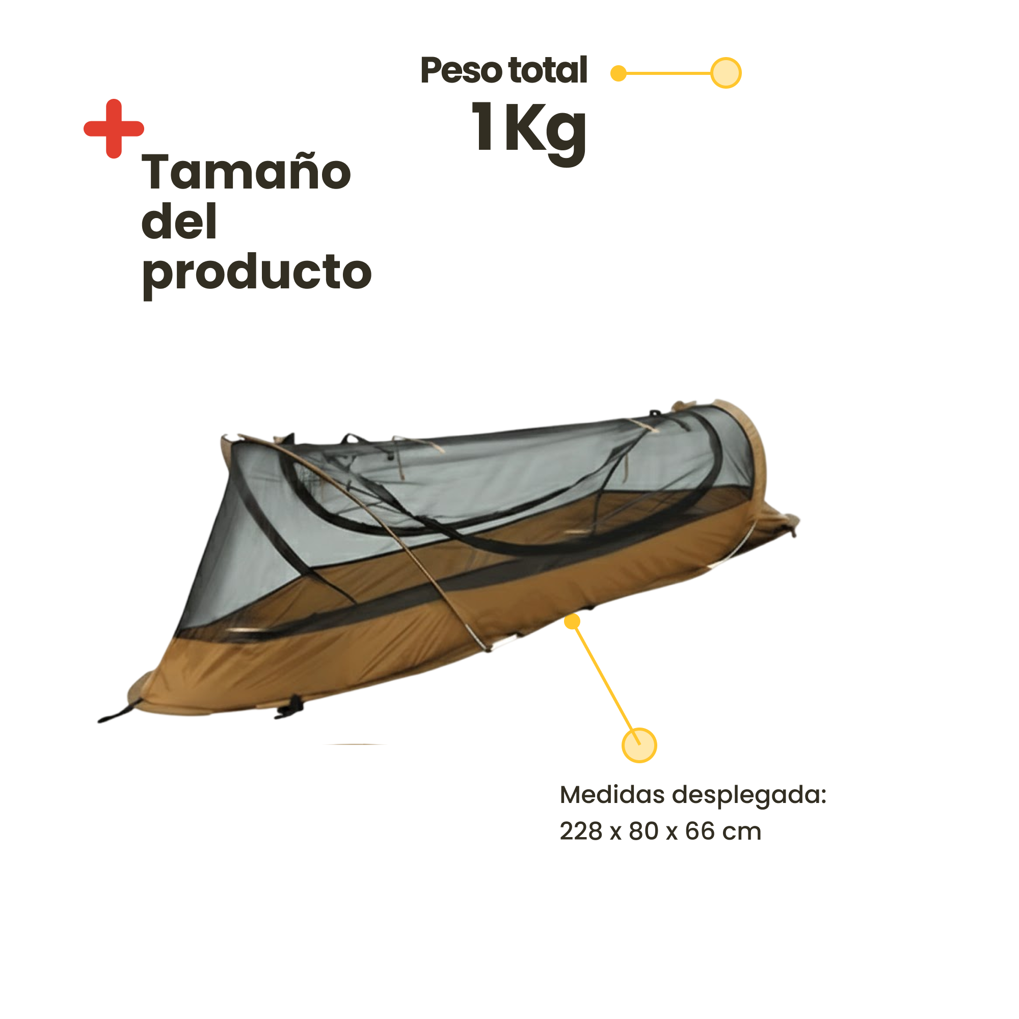 Tienda de campaña individual ultraligera