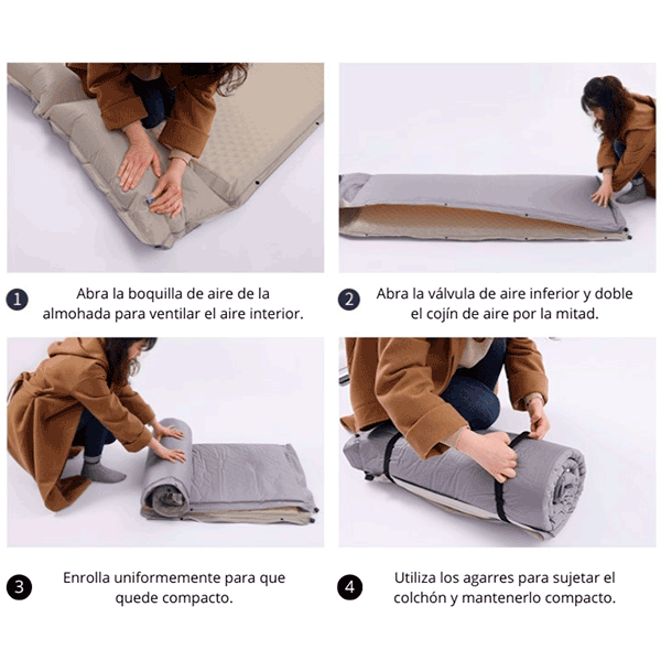 Instrucciones colchoneta autohinchable