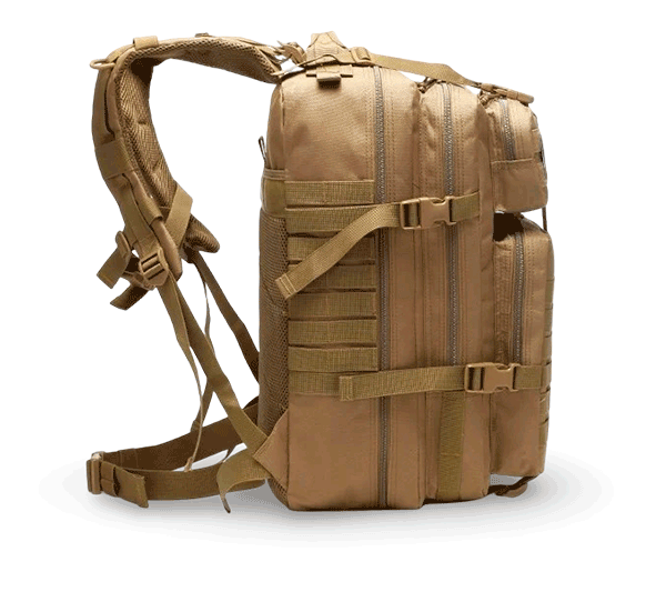 mochila militar inuitz tactica 56 litros lateral