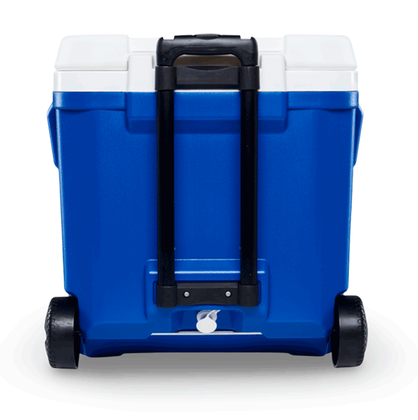 nevera con ruedas igloo 57 litros azul asa