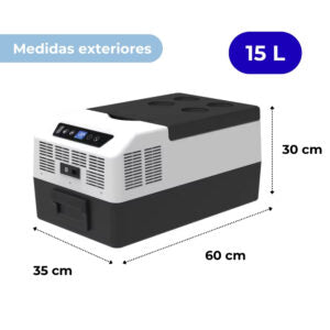 nevera/congelador 15L con compressor inuitz dimensiones