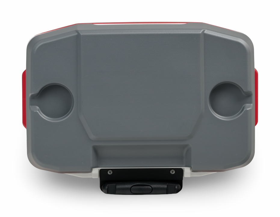 nevera portatil con ruedas igloo 30 litros roja posavasos