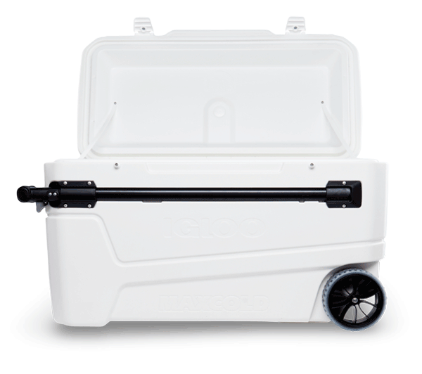 nevera portatil igloo 105 litros con ruedas frontal