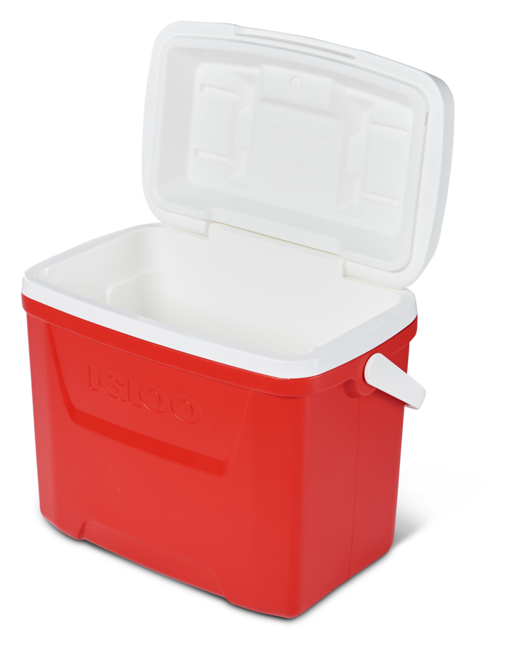 nevera portatil igloo laguna 28L roja de lado