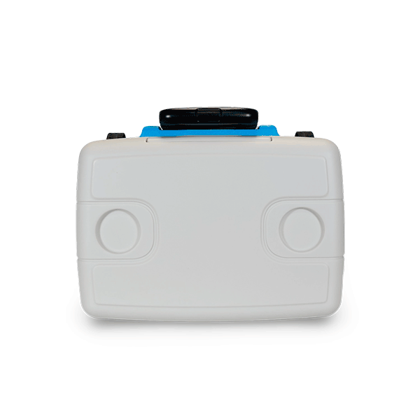 nevera portatil con ruedas inuitz 30 litros azul posavasos