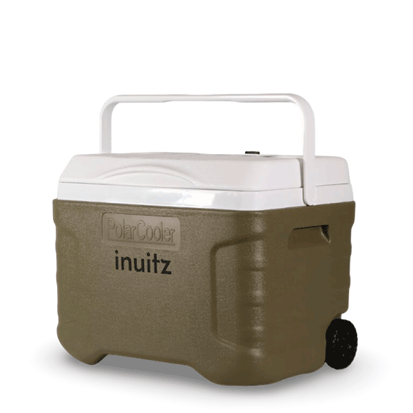 nevera portatil con ruedas inuitz verde 20 litros asa